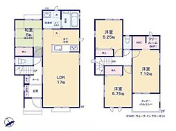 沖縄市南桃原全2棟　Ａ号棟 4LDKの間取り