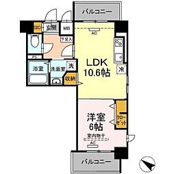 ｃｉｌｉｅｇｉｏ桜坂 606 6階1LDKの間取り