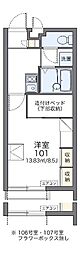 レオパレス石田 1Kの間取図画像