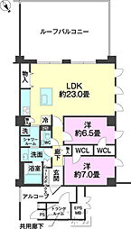 PREMIST首里金城町 2LDKの間取図画像