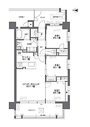 ブランシエラ那覇赤嶺ステーションファースト 3LDKの間取図画像