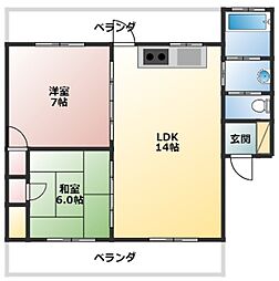 間取図画像 2LDK