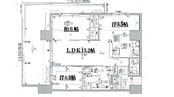 プレミアムコート浦添牧港 3LDKの間取図画像