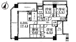 Fステージ潮崎 4LDKの間取図画像
