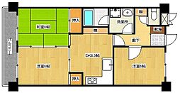 ライオンズマンション松川第2の間取図画像