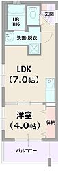 新築S様共同住宅(仮) 1DKの間取図画像