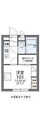 レオパレス国際通り 1Kの間取図画像