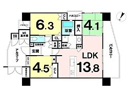 アーバンパレット港川学園通り 3LDKの間取図画像