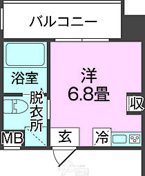 マークシティ金城 ワンルームの間取図画像