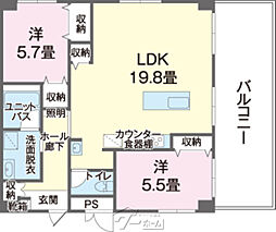 間取図画像 2LDK