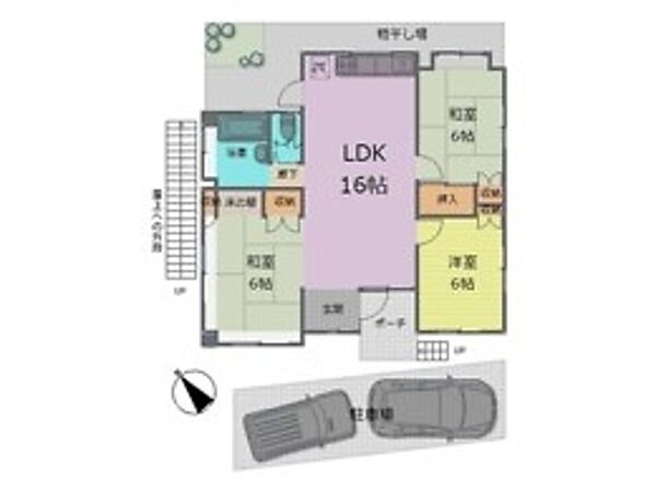 間取りを拡大表示