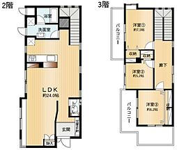 那覇市首里金城町　フルリノベーション戸建 3LDKの間取り