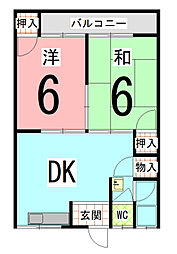 間取図画像 2DK