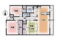 アルファステイツ勝山通り：3階：3LDK
