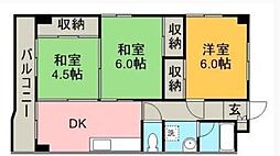 坂本ビル 3DKの間取図画像