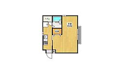 メゾンT&K 1Kの間取図画像