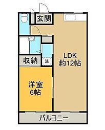 間取図画像 1LDK