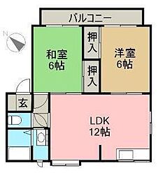 間取図画像 2LDK