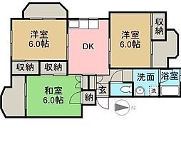間取図画像 3DK
