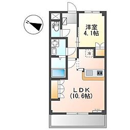 シャルマン・ラティール 2DKの間取図画像