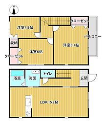 BelleVie TAKATSU 12階3LDKの間取り