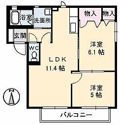 間取図画像 2LDK