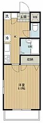 グリーンピアA 1Kの間取図画像