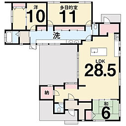 伊予市稲荷 一戸建 3SLDKの間取り