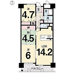 間取図画像 3LDK