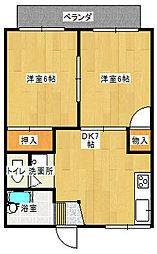 間取図画像 2DK