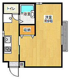 メゾンT&K 1Kの間取図画像