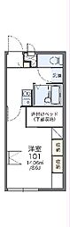 レオパレス中萩 1Kの間取図画像
