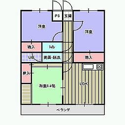 間取図画像 3LDK