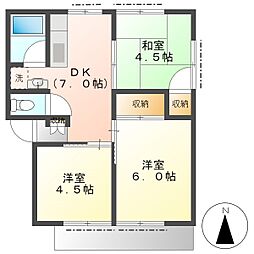 高知市朝倉己 3DK 1F(初期費用減額CP) 1階3DKの間取り