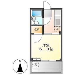 高知市東石立町　1K　1F（南向き） 1階1Kの間取り
