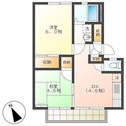 高知市北新田町 2DK 2F(割引CP・南向・P1台込) 2階