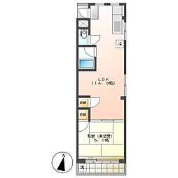 高知市大川筋2 1LDK 4F(初期費用減額CP) 4階