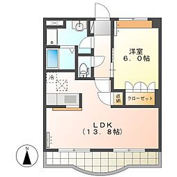 高知市朝倉横町 1LDK 1F 1階