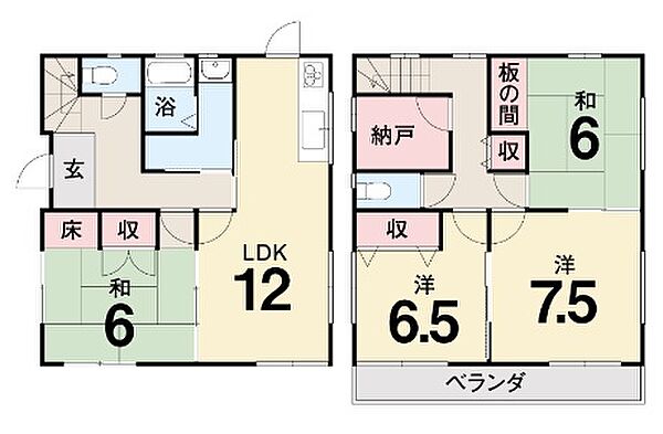 間取りを拡大表示