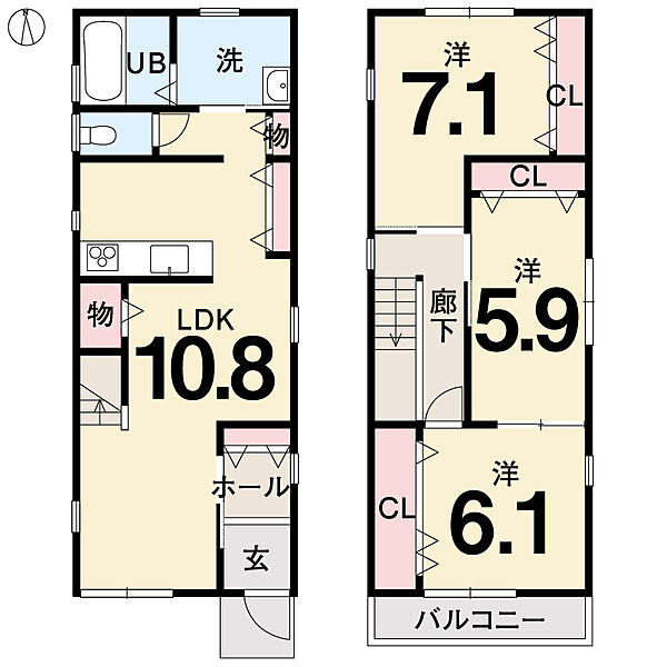 間取りを拡大表示