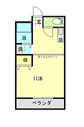 アート21 ワンルームの間取図画像