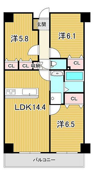 間取りを拡大表示