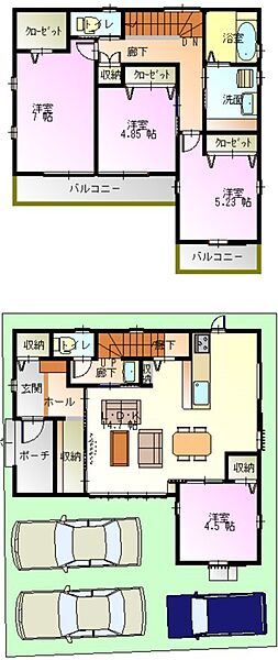 間取りを拡大表示