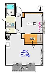 ニューライフ 1LDKの間取図画像
