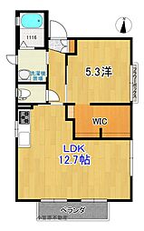 ニューライフ 1LDKの間取図画像