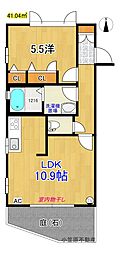 シャーメゾンヴィヴァーチェ 1LDKの間取図画像