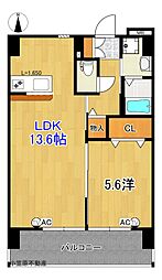 エルフィーノ2 1LDKの間取図画像