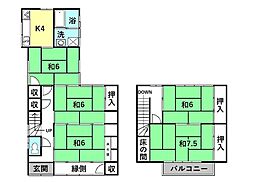 高知市宮前町 一戸建 5Kの間取り