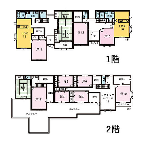 間取りを拡大表示