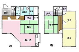 高知市大津甲 一戸建 4LDKの間取り